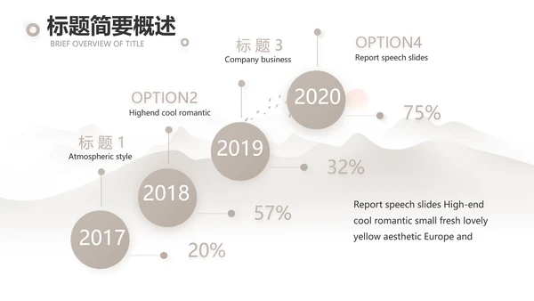 淡雅小清新诗歌朗诵动态ppt模板