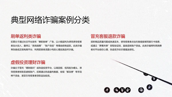 黑色简约几何卡通网络安全教育PPT模版