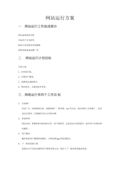 网站运营专项方案.docx