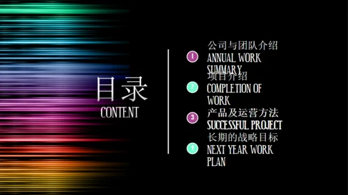 创业商业融资计划书彩色波通用PPT模板