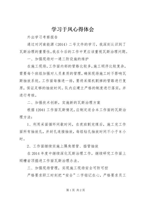 学习于凤心得体会 (3).docx