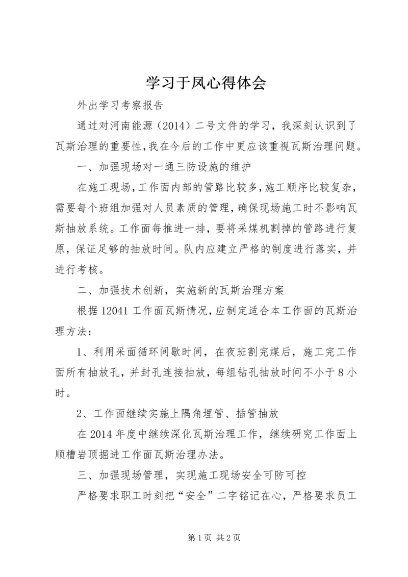 学习于凤心得体会 (3).docx