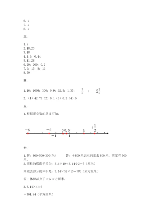 小学毕业班数学检测卷精品（模拟题）.docx