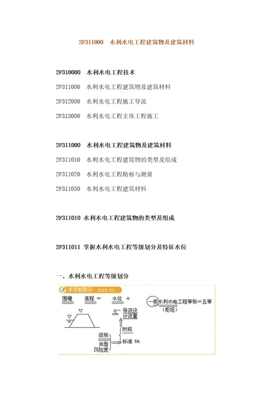 水利水电工程建筑物及建筑材料