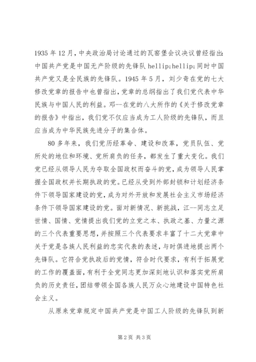 学习党章心得体会20XX年.docx