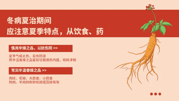 冬病夏治中医养生方案通用PPT课件模板