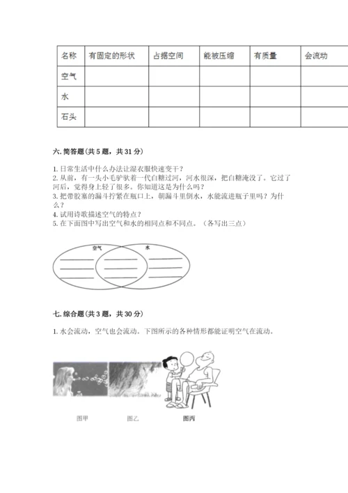 教科版三年级上册科学期末测试卷（考试直接用）.docx