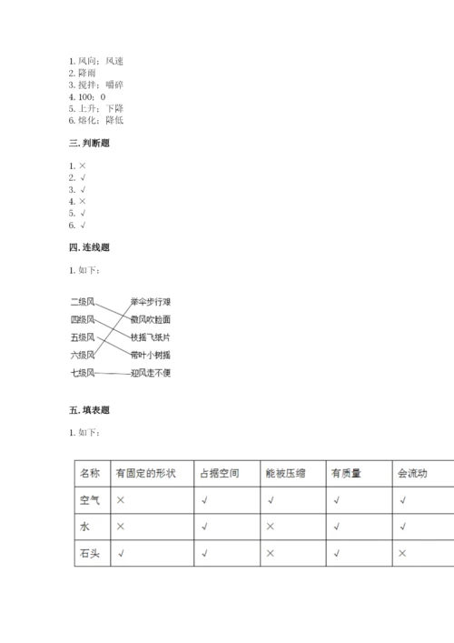 教科版三年级上册科学期末测试卷精选.docx