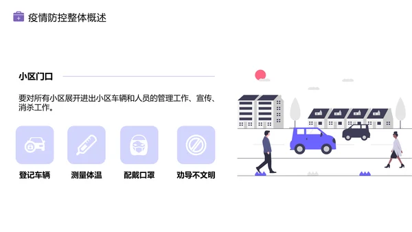 物业新冠病毒疫情防控工作总结PPT模板