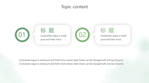 绿色小清新述职报告PPT动态模板