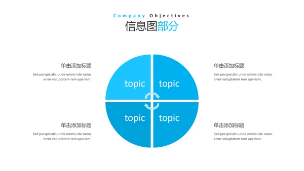 蓝色简洁风格公司简介商务通用PPT模板