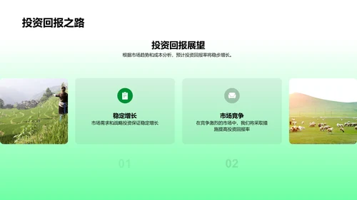 林业季度盈利报告PPT模板