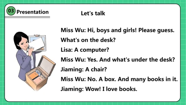 人教精通版三下Unit 1 My classroom Lesson 1课件