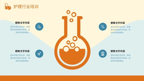 橙蓝色插画风护理行业医学医疗卫生培训课件PPT