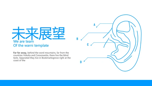 蓝色医疗耳科工作汇报动态PPT模板