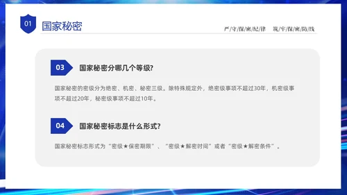 蓝色网络科技风党政企业网络安全保密培训课件PPT