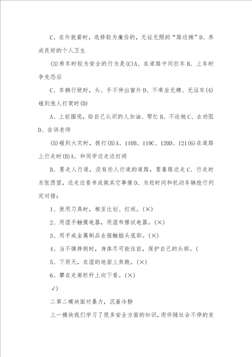 2021年安全教育专题班会设计方案