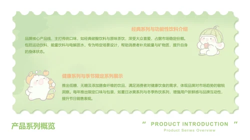 眠眠兔卡通风柳绿色产品介绍