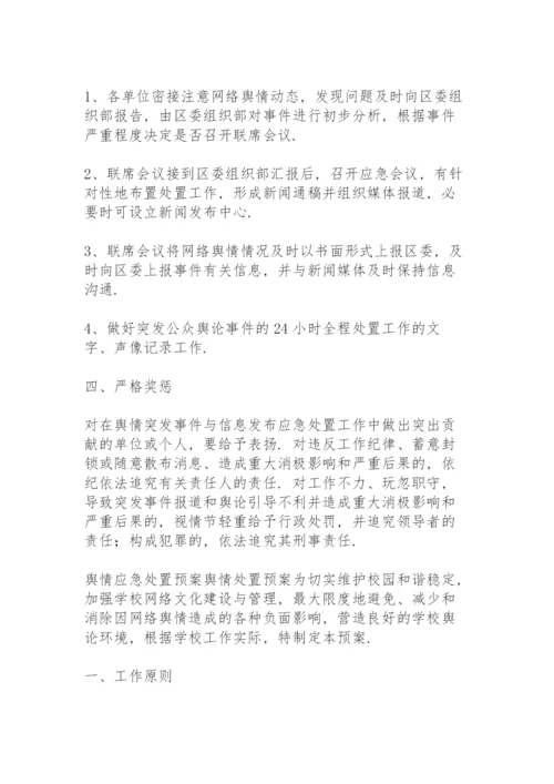 舆情应急处置预案舆情处置预案.docx