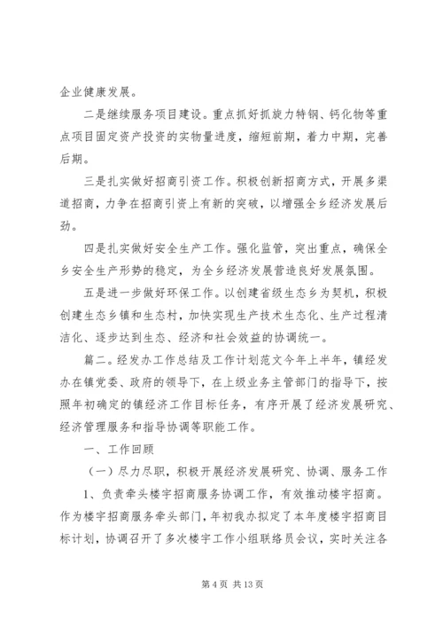 经发办工作总结及工作计划范文3篇.docx