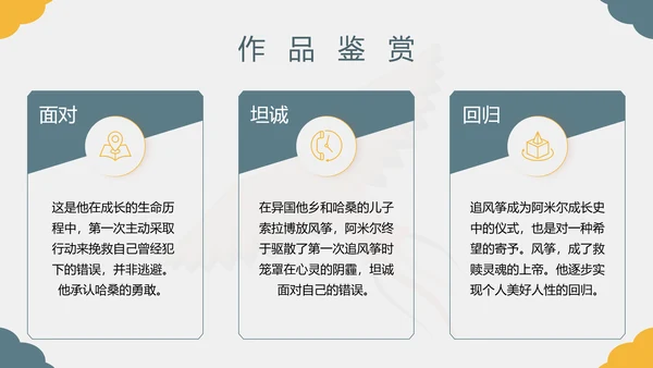 《追风筝的人》名著导读好书PPT模板