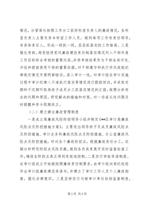 审计局党组履行党风廉政建设主体责任情况报告 (2).docx