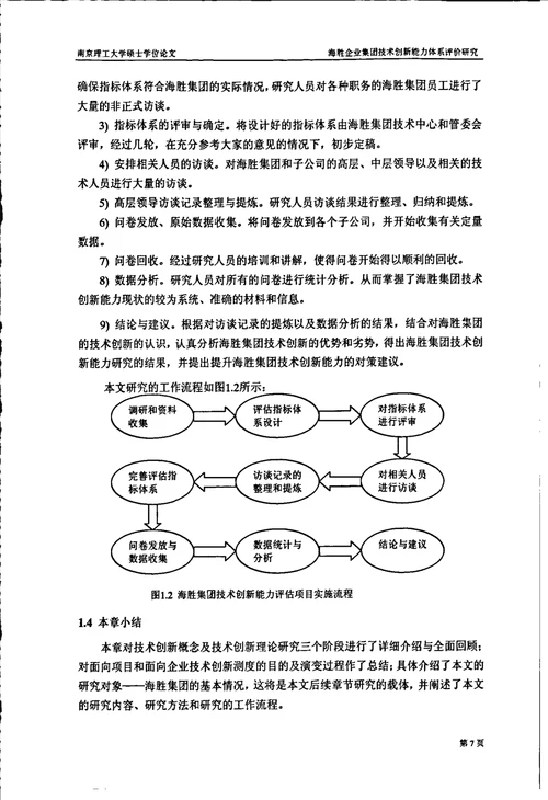 海胜企业集团技术创新能力体系评价研究机械工程专业论文