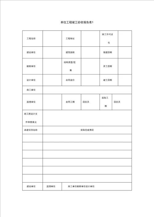 工程建筑房屋建筑和市政基础设施工程竣工验收备案表及备案精编