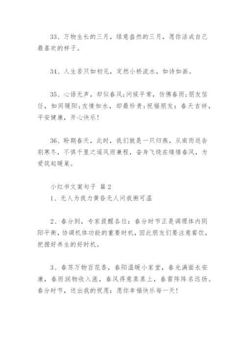 小红书文案 小红书文案句子(精选76句).docx