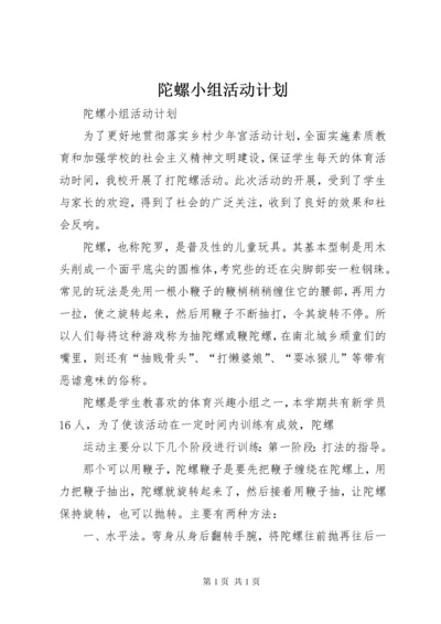 陀螺小组活动计划.docx