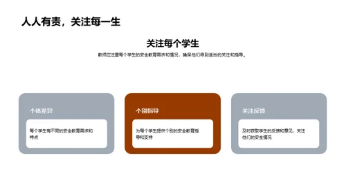 教师引领安全教育