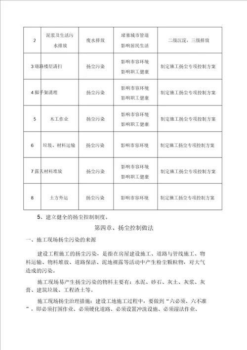 施工现场扬尘控制专项方案