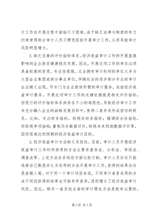 企业经济效益审计的困境与解决对策.docx