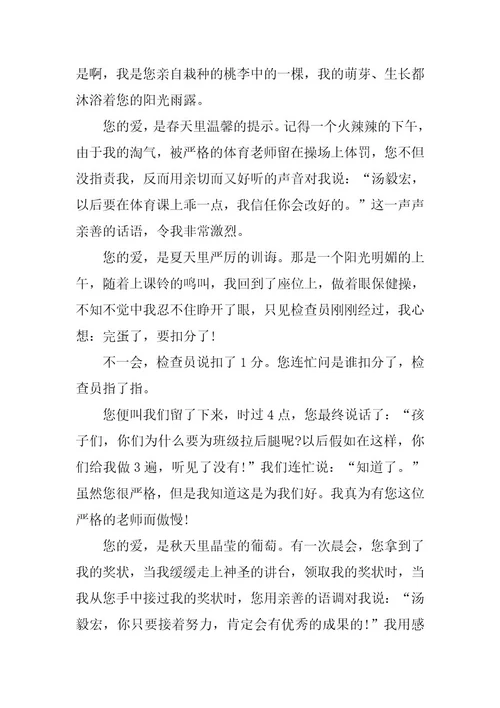 2024年高中教师节话题作文800字范文