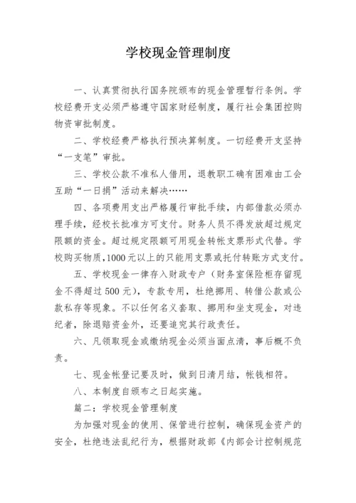 学校现金管理制度.docx