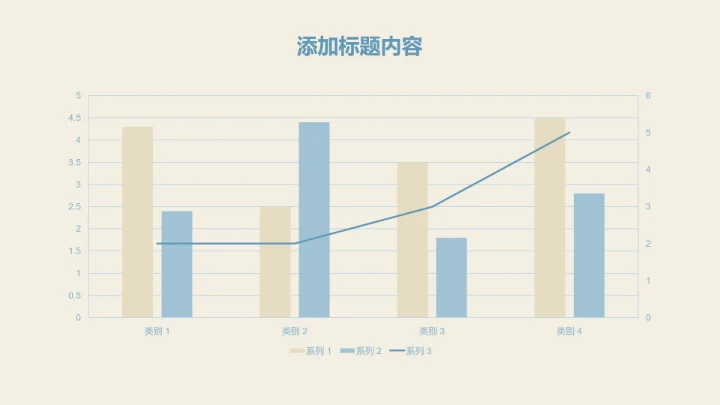 蓝色简约风眠眠兔数据分析PPT单页