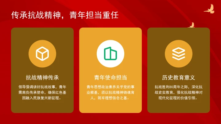 新时代为青年讲好伟大抗战精神ppt课件