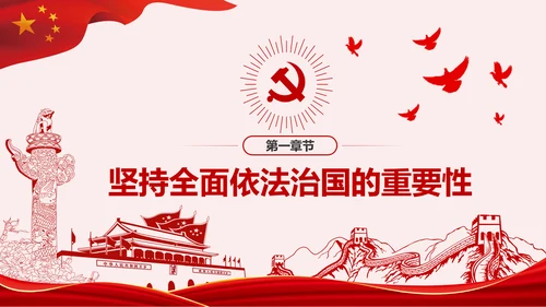 全面依法治国PPT模板