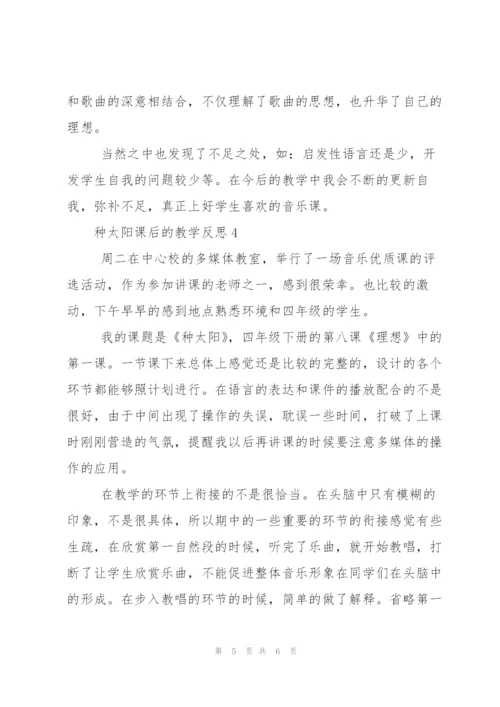 种太阳课后的教学反思范文.docx