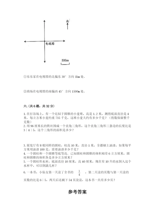 小学六年级升初中模拟试卷附参考答案（名师推荐）.docx