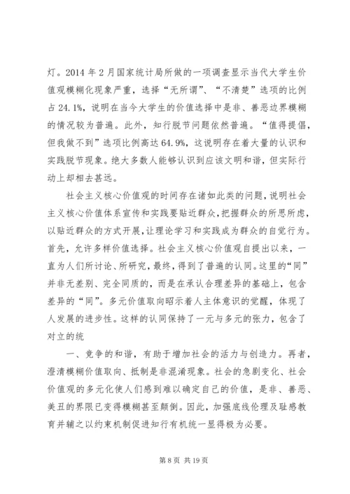 学习社会主义核心价值观的心得体会05.docx