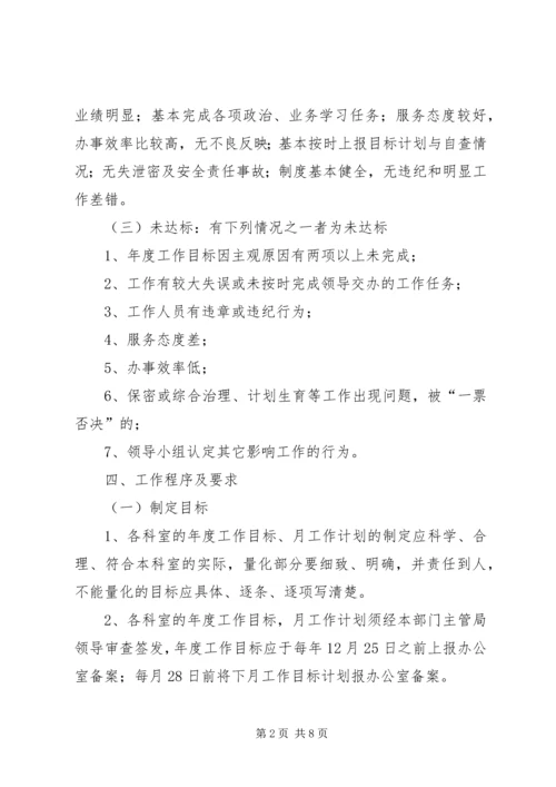 质量技术监督局机关目标管理方案.docx