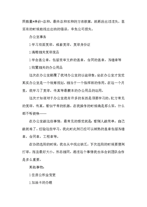 2022大学生寒假会计出纳实习报告范文