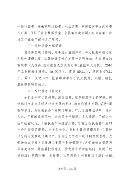 副县长在全县统计工作会议上的讲话稿.docx