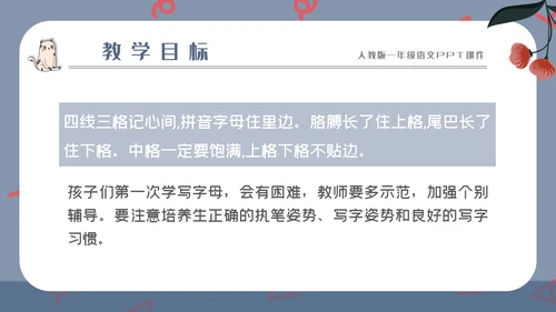 汉语拼音字母的读音PPT模板