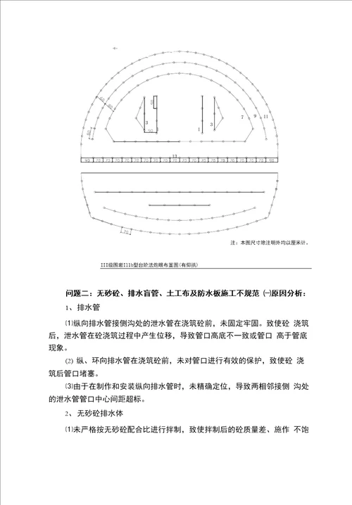 隧道施工常见问题原因分析及处理措施