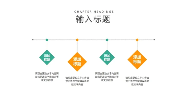 黄色简约风工作总结PPT模板
