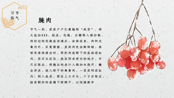 中国风大雪红墙二十四节气通用PPT模板