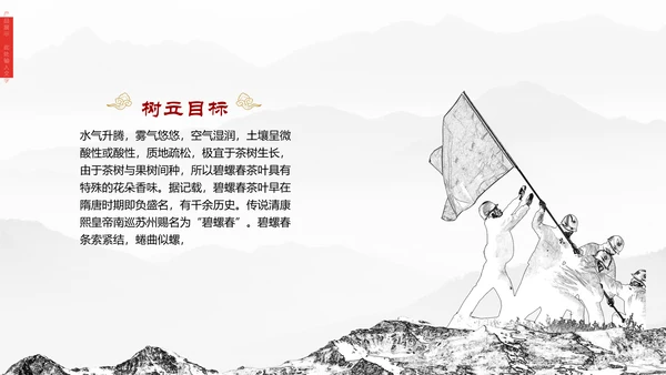 清雅高远文人雅仕集团介绍通用PPT模板