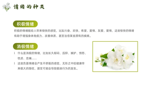 简约风情绪与健康培训PPT模板